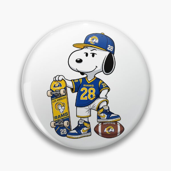 Item preview, Snoopy Los Angeles Rams Football Retro F025 designed and sold by GLUVY-THEME.
