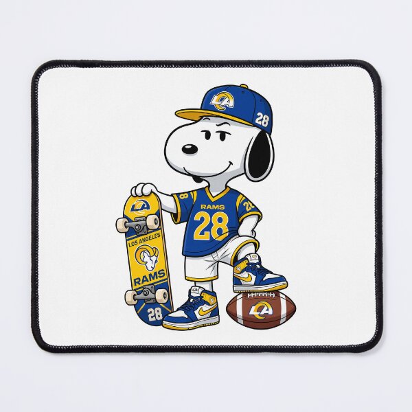 Item preview, Snoopy Los Angeles Rams Football Retro F025 designed and sold by GLUVY-THEME.