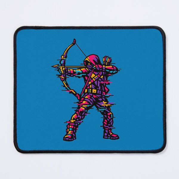 Item preview, Cyberpunk Glitch Archer Neon Sci Fi Ranger designed and sold by KungPowUnicorn.