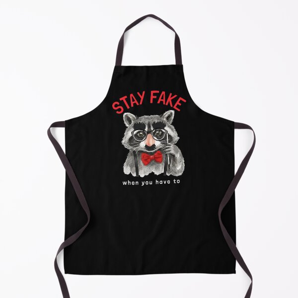 Item preview, Stay Fake - Funny Raccoon in Disguise Glasses designed and sold by artworkathome.