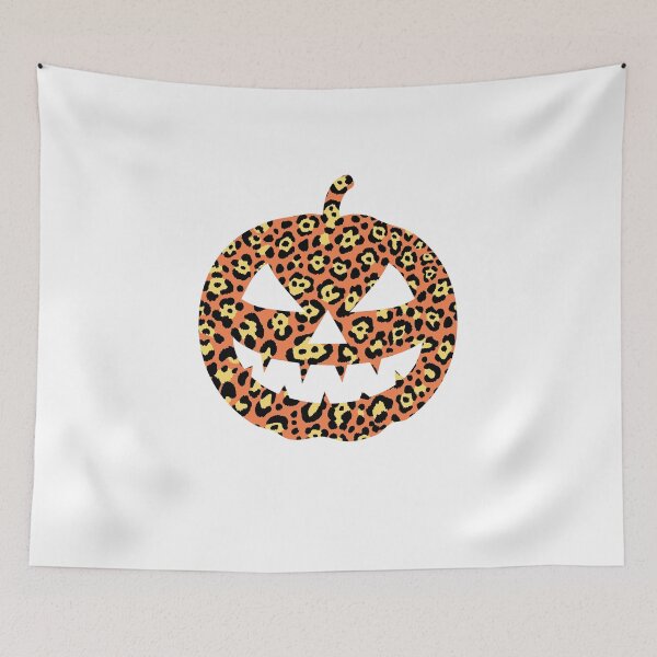 Item preview, Leopard Print Pumpkin Halloween Jack O Lantern designed and sold by The secret storage room.