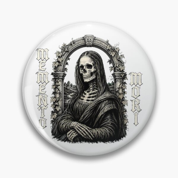 Item preview, Gothic Skeleton Mona Lisa Memento Mori Macabre designed and sold by chattsuede.