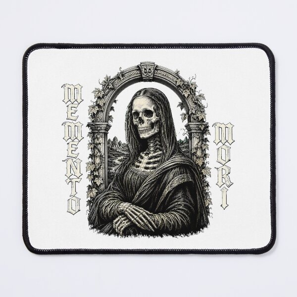 Item preview, Gothic Skeleton Mona Lisa Memento Mori Macabre designed and sold by chattsuede.