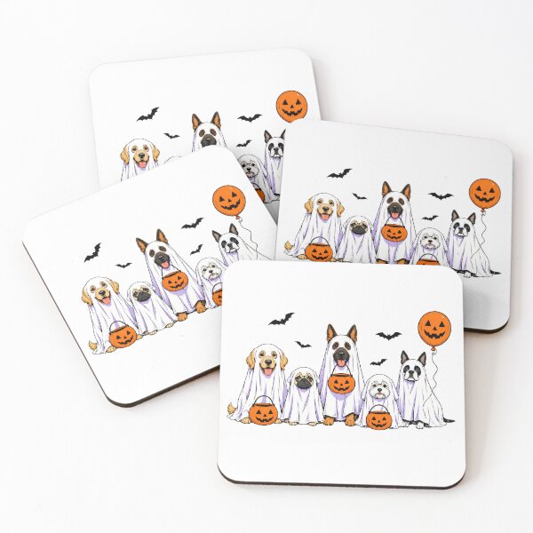 Item preview, Spooky Ghost Dog Halloween Breeds Trick Or Treat designed and sold by chattsuede.