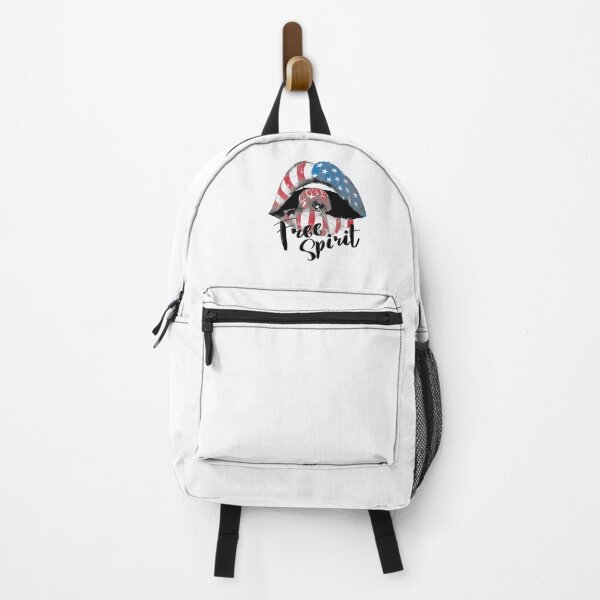 Item preview, American Flag Lips Free Spirit Patriotic Graphic designed and sold by The secret storage room.