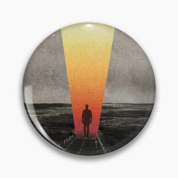 Item preview, Man On A Surreal Path of Colourful Light and Dark Shadow designed and sold by Dyrk Wyst Redbubble Shop.