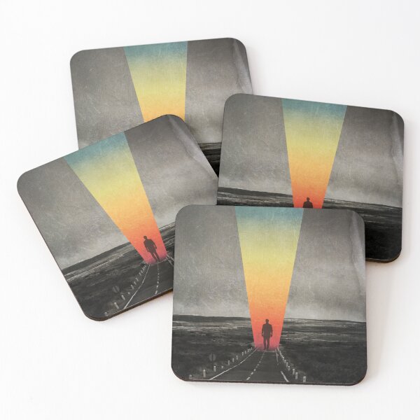 Item preview, Man On A Surreal Path of Colourful Light and Dark Shadow designed and sold by Dyrk Wyst Redbubble Shop.