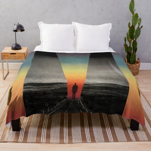 Item preview, Man On A Surreal Path of Colourful Light and Dark Shadow designed and sold by Dyrk Wyst Redbubble Shop.