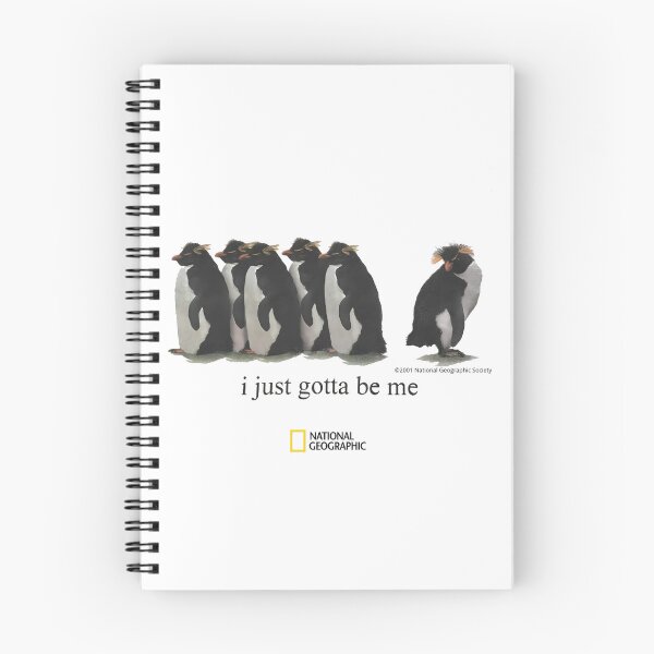 Item preview, National Geographic Penguins I Just Gotta Be Me Vintage Nature Graphic Tee designed and sold by VelourEmber.