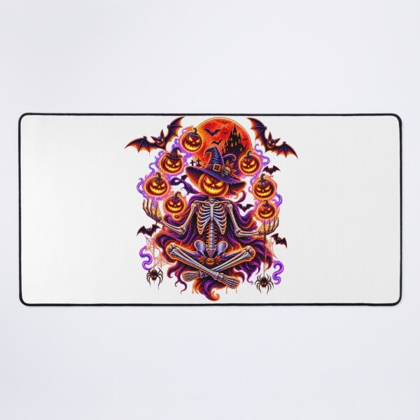 Item preview, Neon Skeleton Skull Halloween designed and sold by QuiteOrbit.