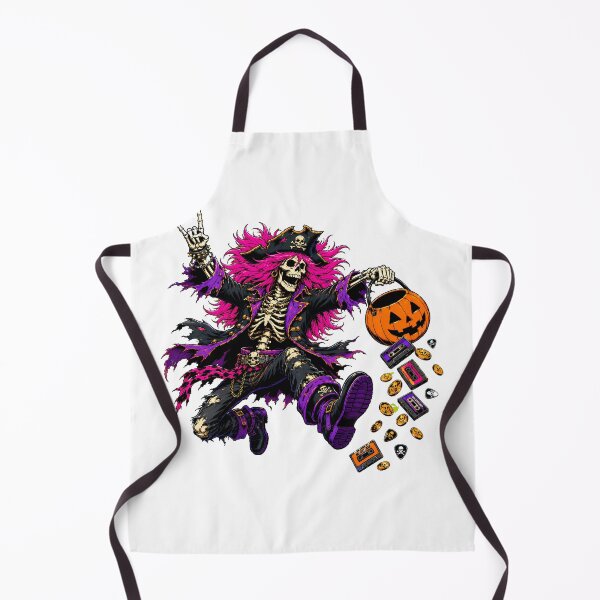 Item preview, Glam Metal Pirate Skeleton Halloween Punk Rocker designed and sold by chattsuede.