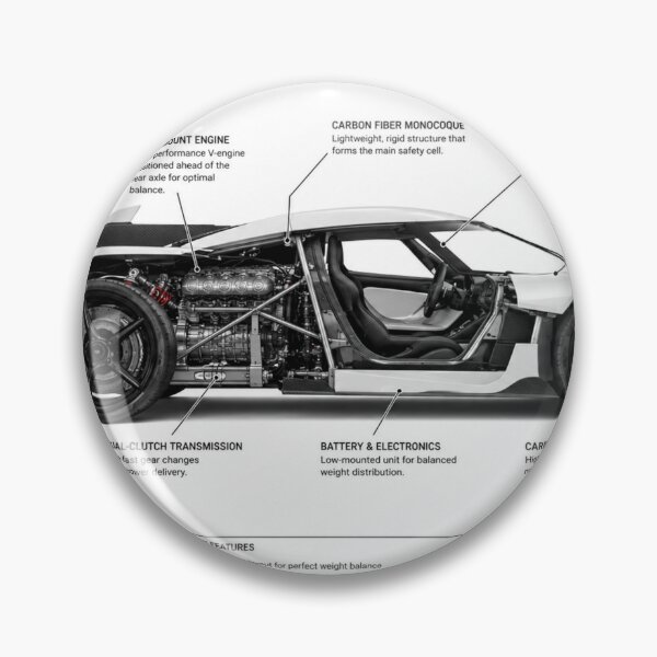 Item preview, Modern Supercar Cutaway Diagram Print designed and sold by Debnath-Garage.