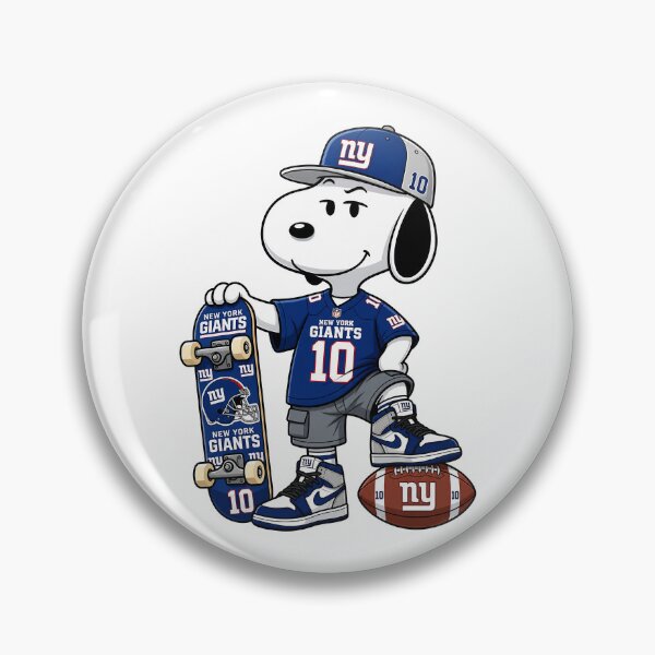 Item preview, Snoopy New York Giants Football Retro F030 designed and sold by GLUVY-THEME.