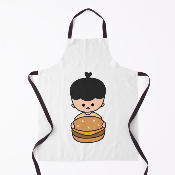 Item preview, Cute Little Boy with a Giant Hamburger - KURA designed and sold by KURA - Cozy inside.