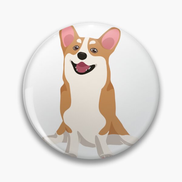 Item preview, Happy Corgi Sploot Sitting Dog Illustration designed and sold by svitlaarty.