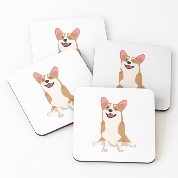 Item preview, Happy Corgi Sploot Sitting Dog Illustration designed and sold by svitlaarty.
