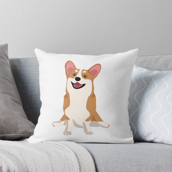Item preview, Happy Corgi Sploot Sitting Dog Illustration designed and sold by svitlaarty.