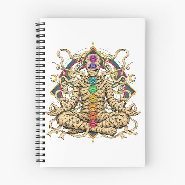 Item preview, Chakra Meditating Mummy Sacred Geometry Yoga designed and sold by chattsuede.