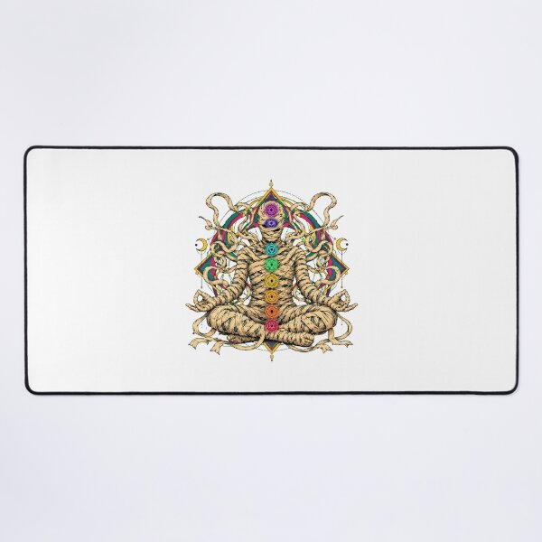Item preview, Chakra Meditating Mummy Sacred Geometry Yoga designed and sold by chattsuede.