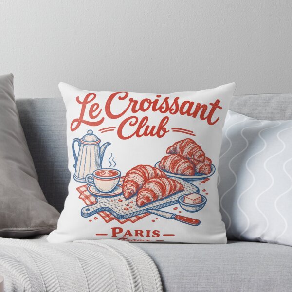 Item preview, Le Croissant Club Paris Vintage French Bakery Cafe Aesthetic designed and sold by Yellowriversss.
