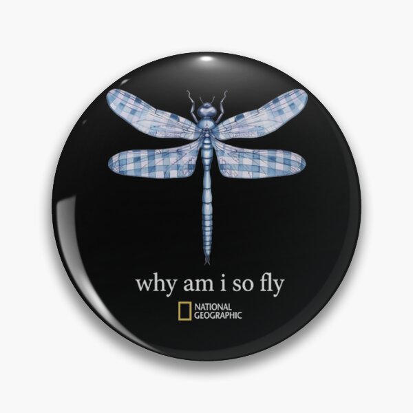 Item preview, National Geographic Dragonfly Why Am I So Fly Vintage Nature Graphic designed and sold by VelourEmber.