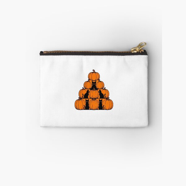Item preview, Black Cat Pumpkin Pyramid Spooky Halloween Silhouette designed and sold by chattsuede.