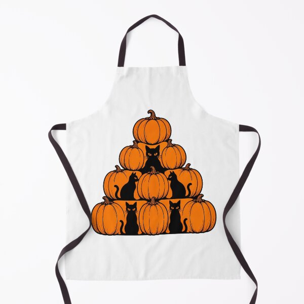 Item preview, Black Cat Pumpkin Pyramid Spooky Halloween Silhouette designed and sold by chattsuede.