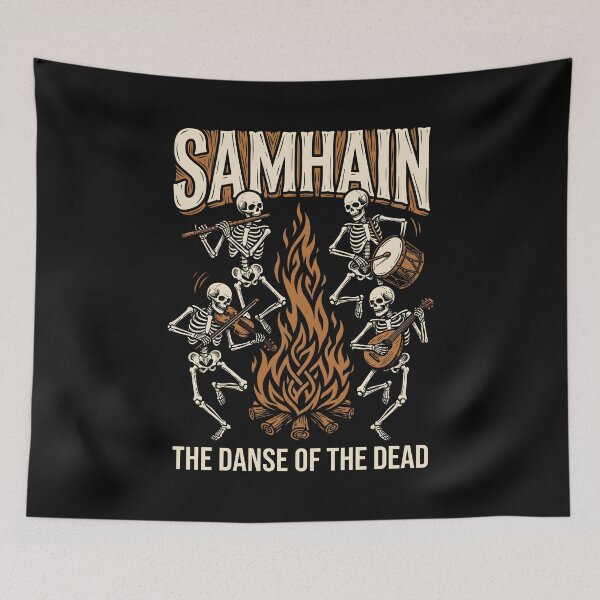 Item preview, Samhain Danse of the Dead Skeleton Musicians designed and sold by SplashTastic.
