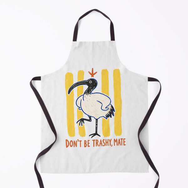 Item preview, Don't Be Trashy Mate Australian White Ibis Bin Chicken Anti Litter Art designed and sold by Yellowriversss.