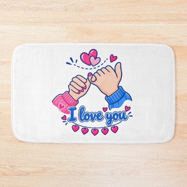 Item preview, I Love You Pinky Promise Cute Love Hearts designed and sold by TibbuTees.