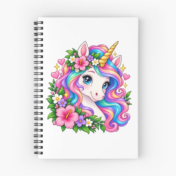Item preview, Girly Unicorn - Flowers Hearts Cute Magical Design designed and sold by Myra365Art.