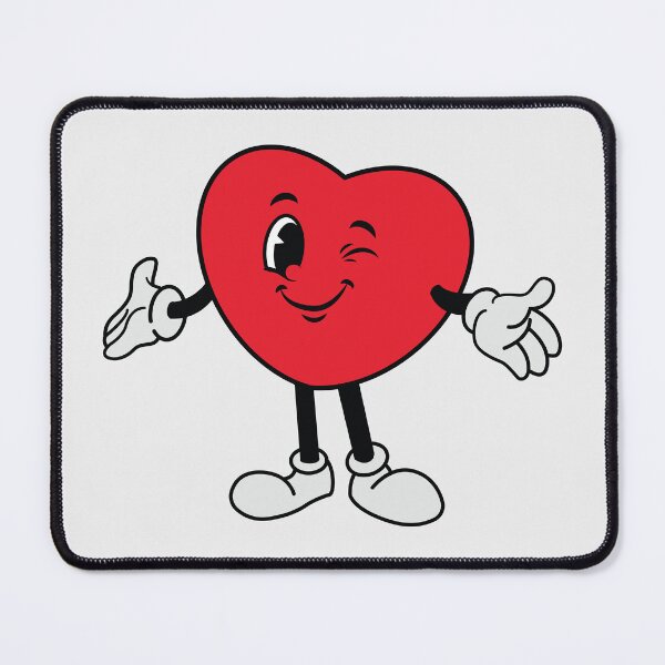 Item preview, Retro Winking Heart Mascot. Vintage Cartoon Heart Illustration. 1930s Retro Cartoon Rubber Hose Character. designed and sold by thailerd.