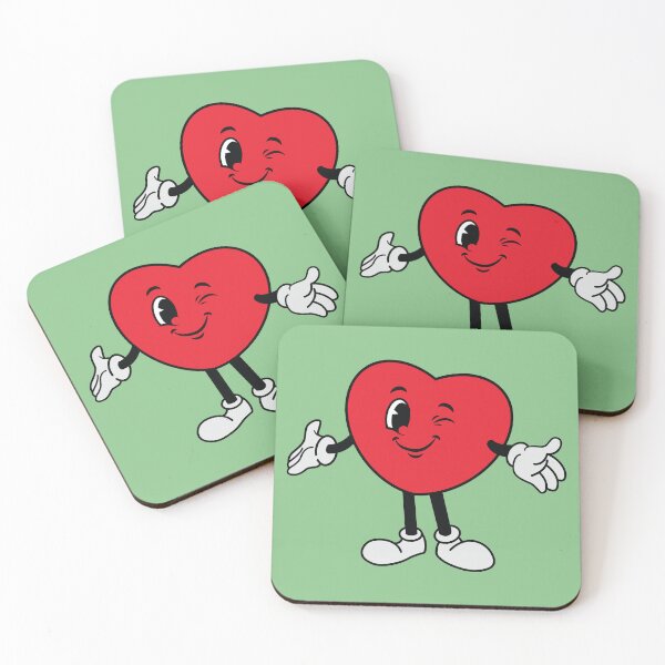 Item preview, Retro Winking Heart Mascot. Vintage Cartoon Heart Illustration. 1930s Retro Cartoon Rubber Hose Character. designed and sold by thailerd.