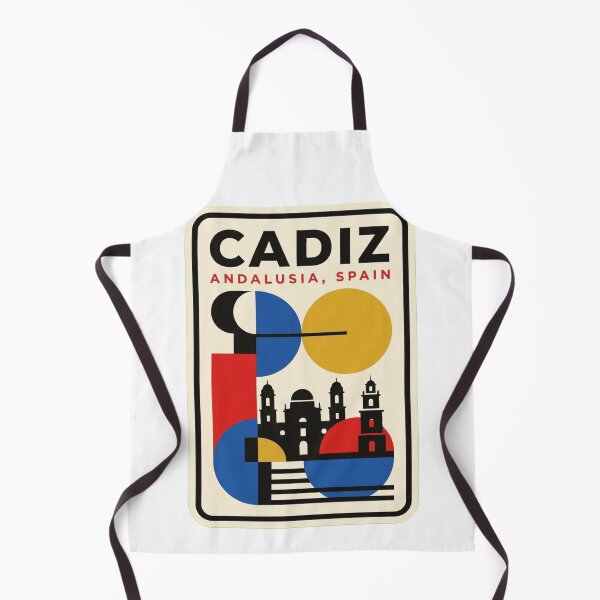 Item preview, Retro Cadiz Bauhaus Geometric Skyline designed and sold by k3rstman1.