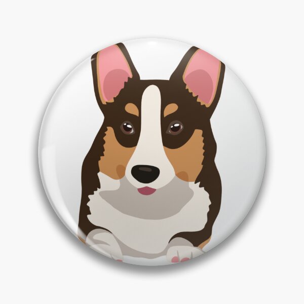 Item preview, Tri-Color Corgi Paws Out Cute Dog Portrait designed and sold by svitlaarty.