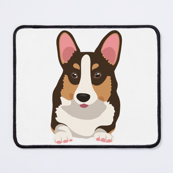 Item preview, Tri-Color Corgi Paws Out Cute Dog Portrait designed and sold by svitlaarty.