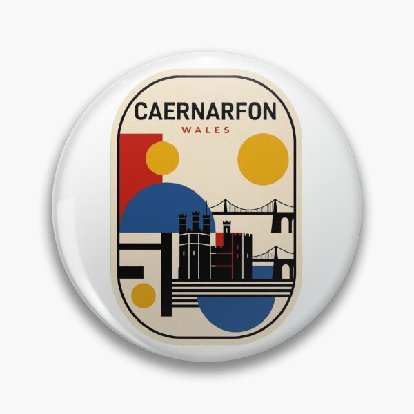 Item preview, Retro Caernarfon Bauhaus Geometric Skyline designed and sold by k3rstman1.