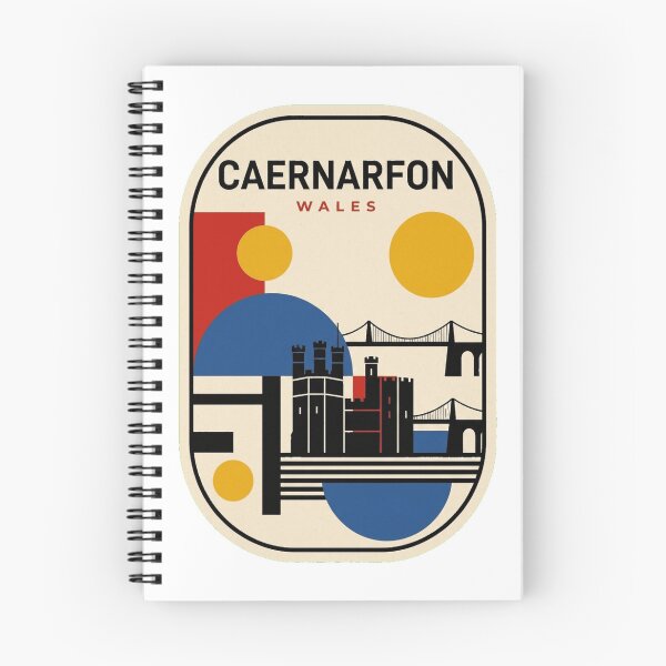 Item preview, Retro Caernarfon Bauhaus Geometric Skyline designed and sold by k3rstman1.