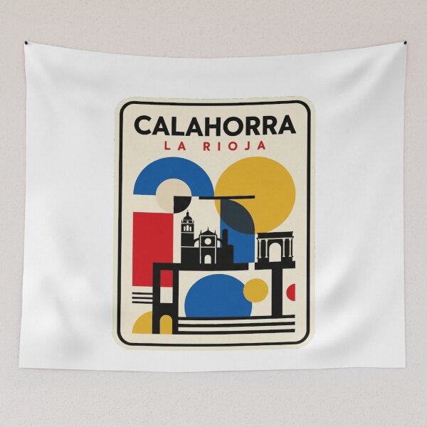 Item preview, Retro Calahorra Bauhaus Geometric Skyline designed and sold by k3rstman1.