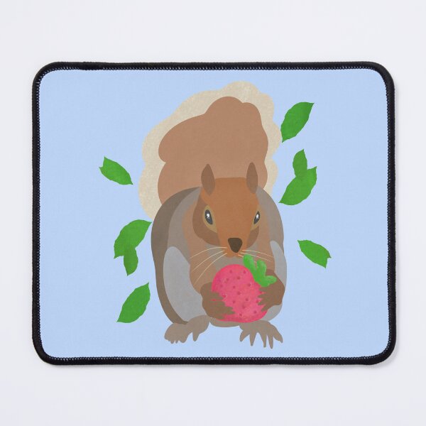 Item preview, Illustration of a squirrel with a strawberry designed and sold by FandomizedRose.