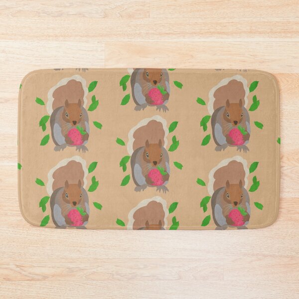 Item preview, Illustration of a squirrel with a strawberry designed and sold by FandomizedRose.