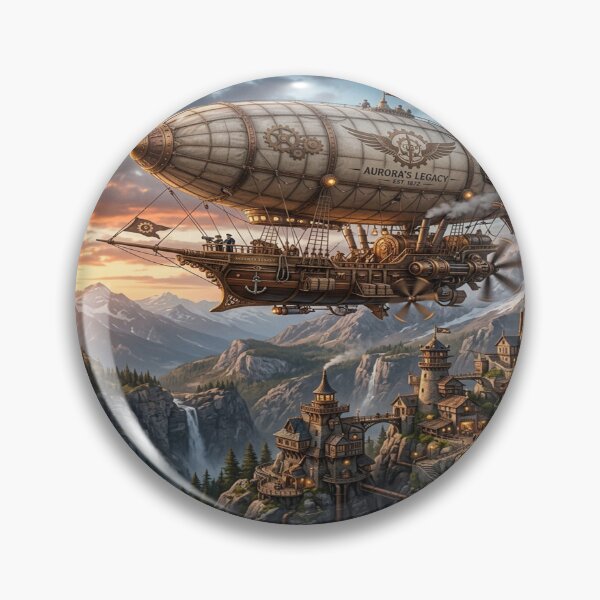 Item preview, A steampunk theme with a blimp. designed and sold by Solomon-Ent-144.