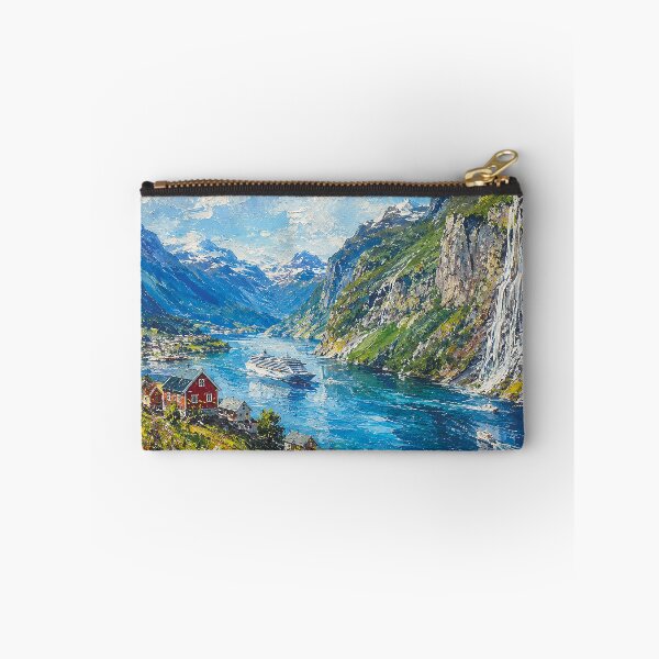 Item preview, Geirangerfjord in Norway painting. designed and sold by GalleryKauffeld.