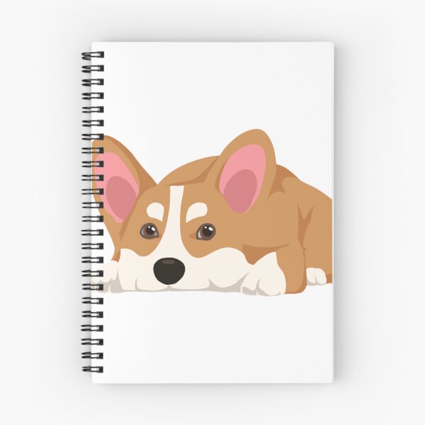 Item preview, Sleepy Corgi Lying Down Cute Sploot Puppy Illustration designed and sold by svitlaarty.