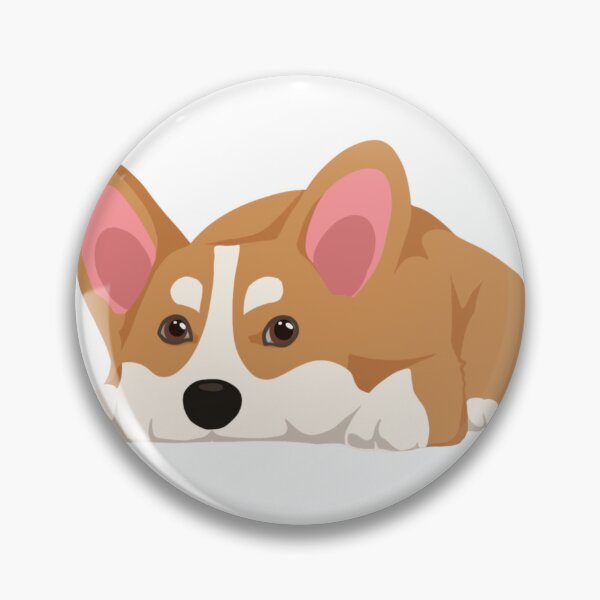 Item preview, Sleepy Corgi Lying Down Cute Sploot Puppy Illustration designed and sold by svitlaarty.