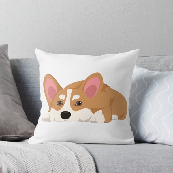 Item preview, Sleepy Corgi Lying Down Cute Sploot Puppy Illustration designed and sold by svitlaarty.