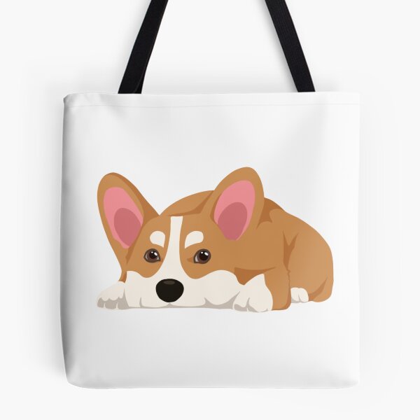 Item preview, Sleepy Corgi Lying Down Cute Sploot Puppy Illustration designed and sold by svitlaarty.
