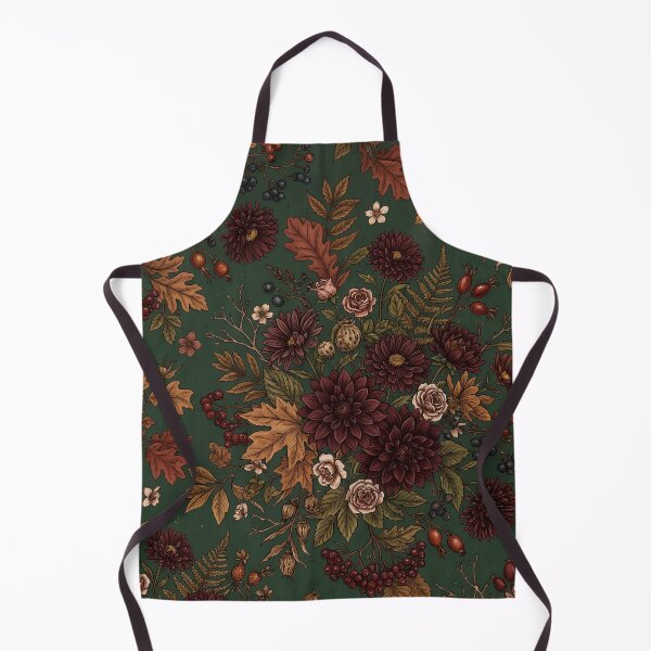 Item preview, Dark Cottagecore Autumn Botanical Pattern designed and sold by Ivy-Triggs.