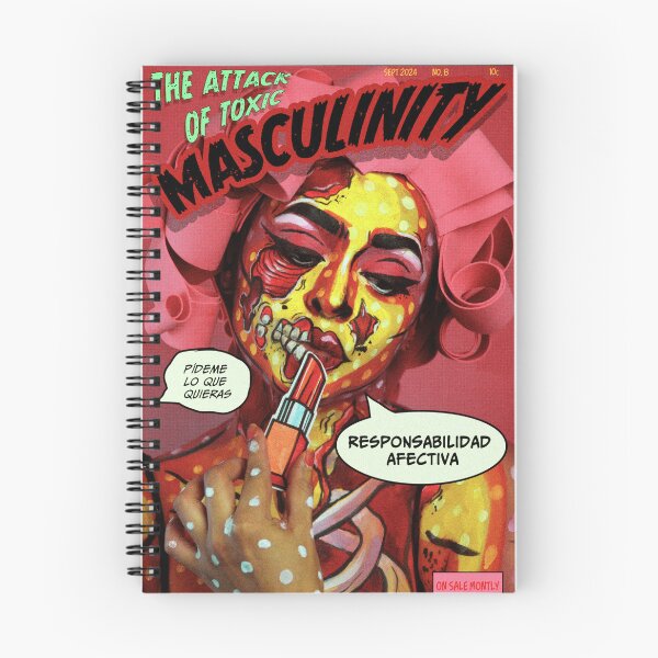 Item preview, THE ATTACK OF TOXIC MASCULINITY #8 | Feminist Pop Art Vintage Comic Emotional Responsibility Art designed and sold by CaroEscalante.