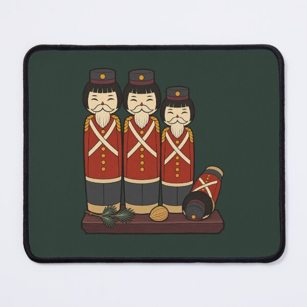 Item preview, Kokeshi Nutcrackers — Japanese Christmas Nutcracker | Ukiyo-e Woodblock designed and sold by Planthem.